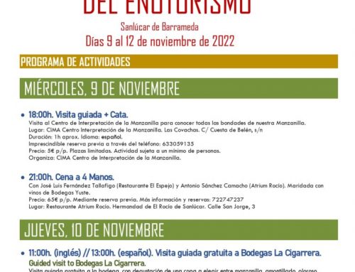 Día Mundial del Enoturismo 9 al 12 Noviembre